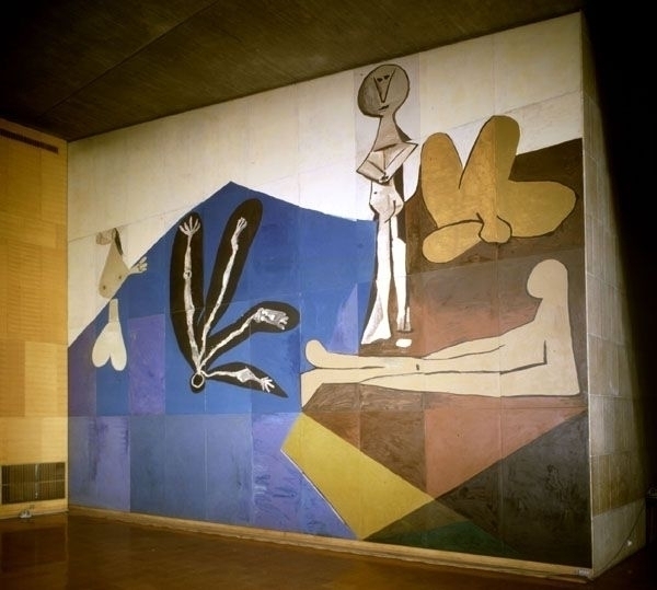 Abbildung Pablo Picasso Unesco Paris Auf Muralch ­— Online