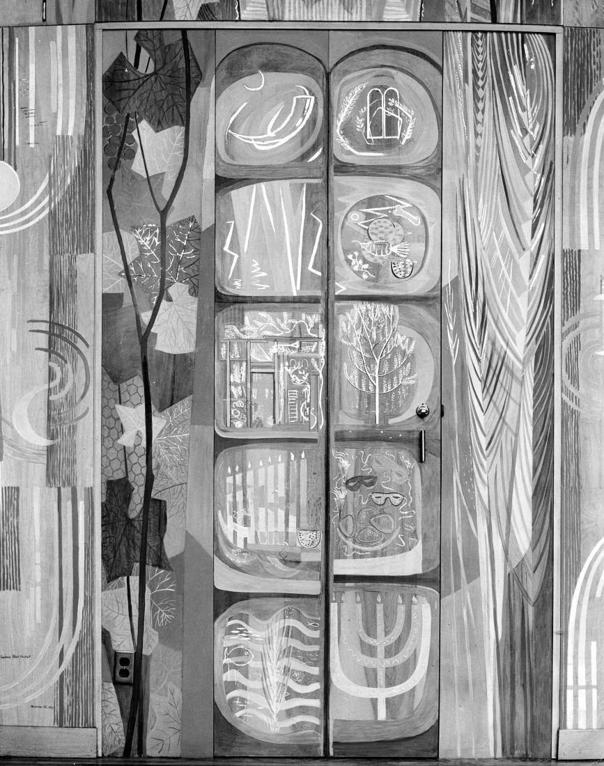ill. Lucienne Bloch, Temple Emanuel (door of the Holy Days), 1953